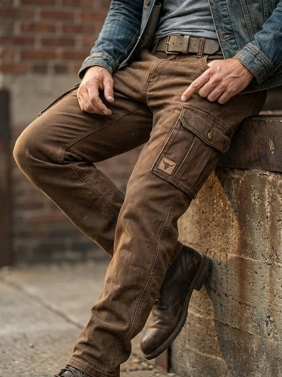 Herren Cargo-Hose für den Herbst (3)