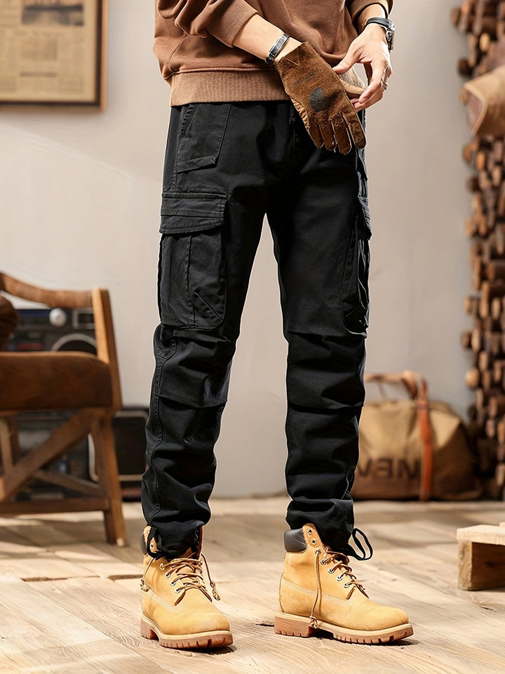 Herren Cargo Hose für lässigen Alltags-Stil in Schwarz