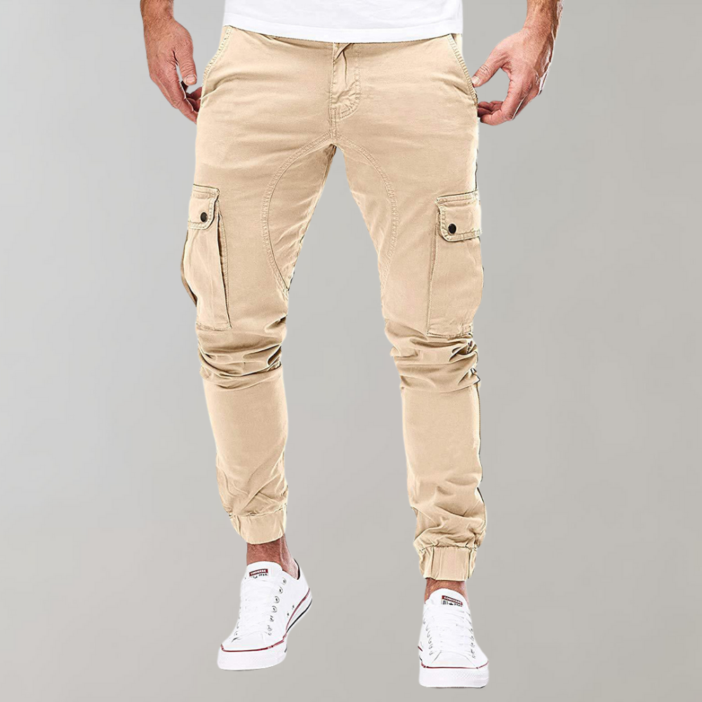 Herren Cargo-Hose komfortabel für den Alltag in Beige
