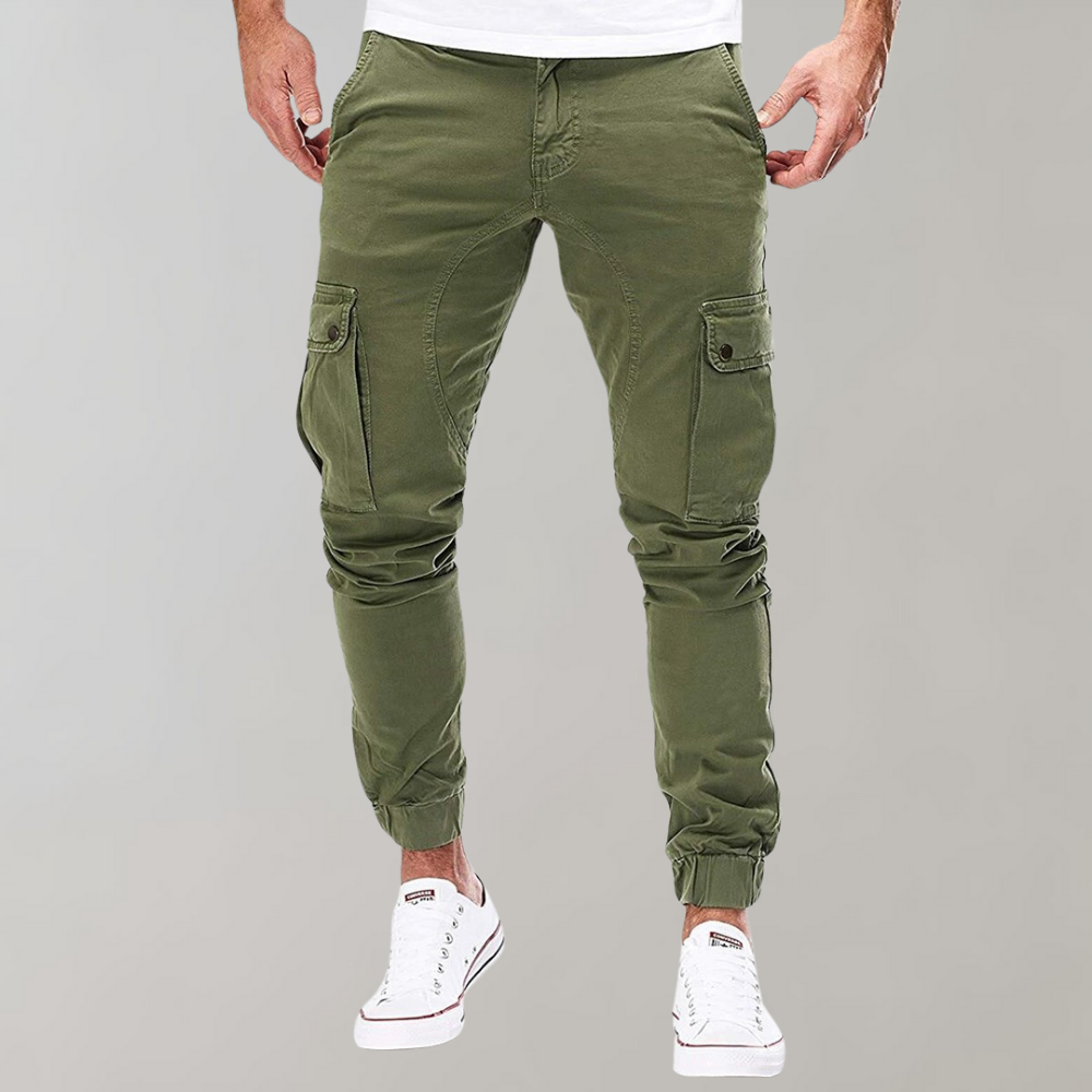 Herren Cargo-Hose komfortabel für den Alltag in Grün