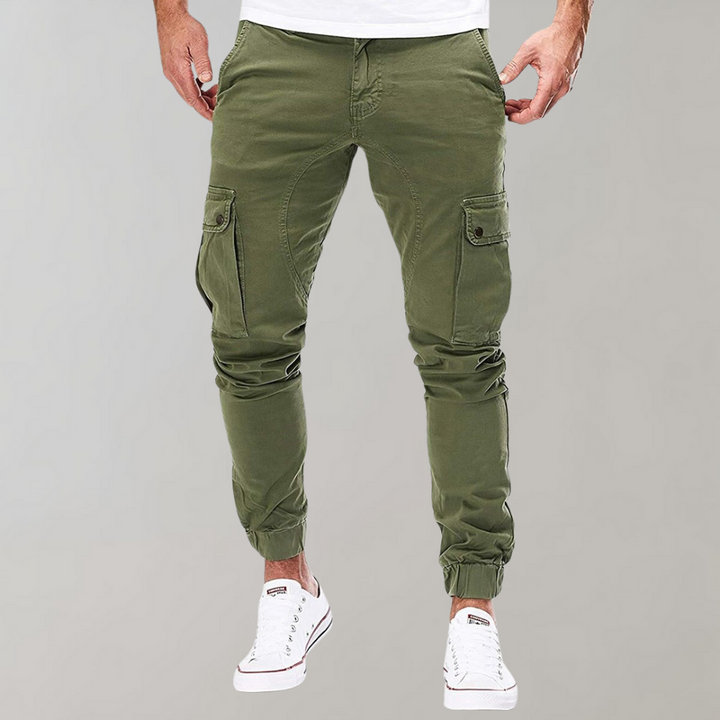 Herren Cargo-Hose komfortabel für den Alltag in Grün