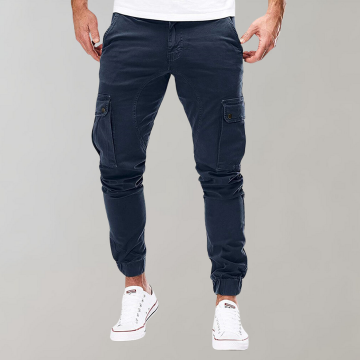 Herren Cargo-Hose komfortabel für den Alltag in Marineblau