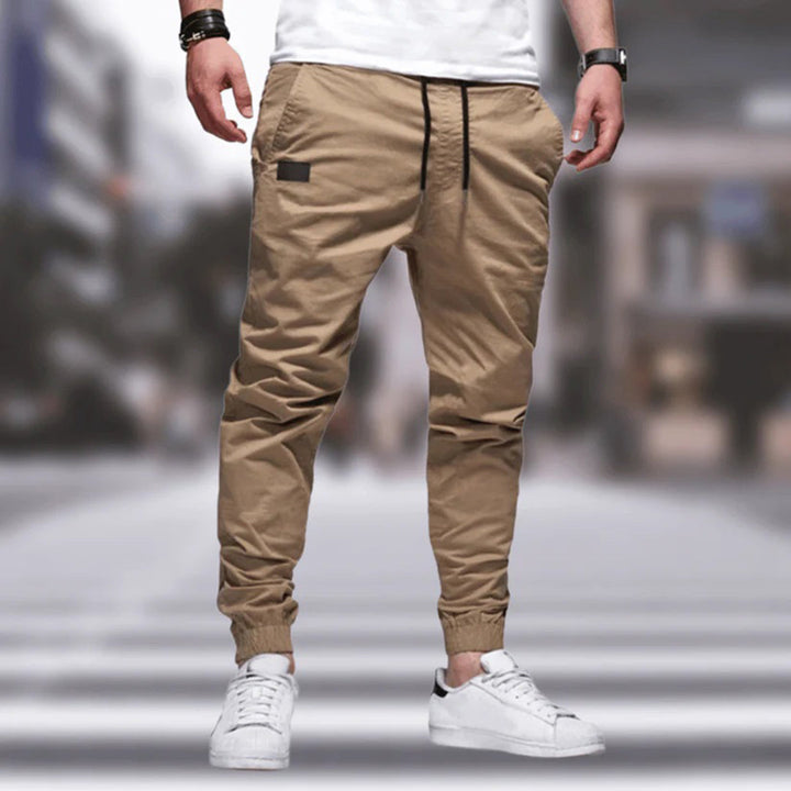 Herren Cargo-Hose mit lockerer Passform in Beige