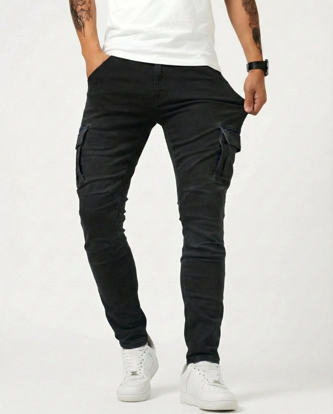 Herren Cargo-Hose mit Stretch für den Alltag (11)