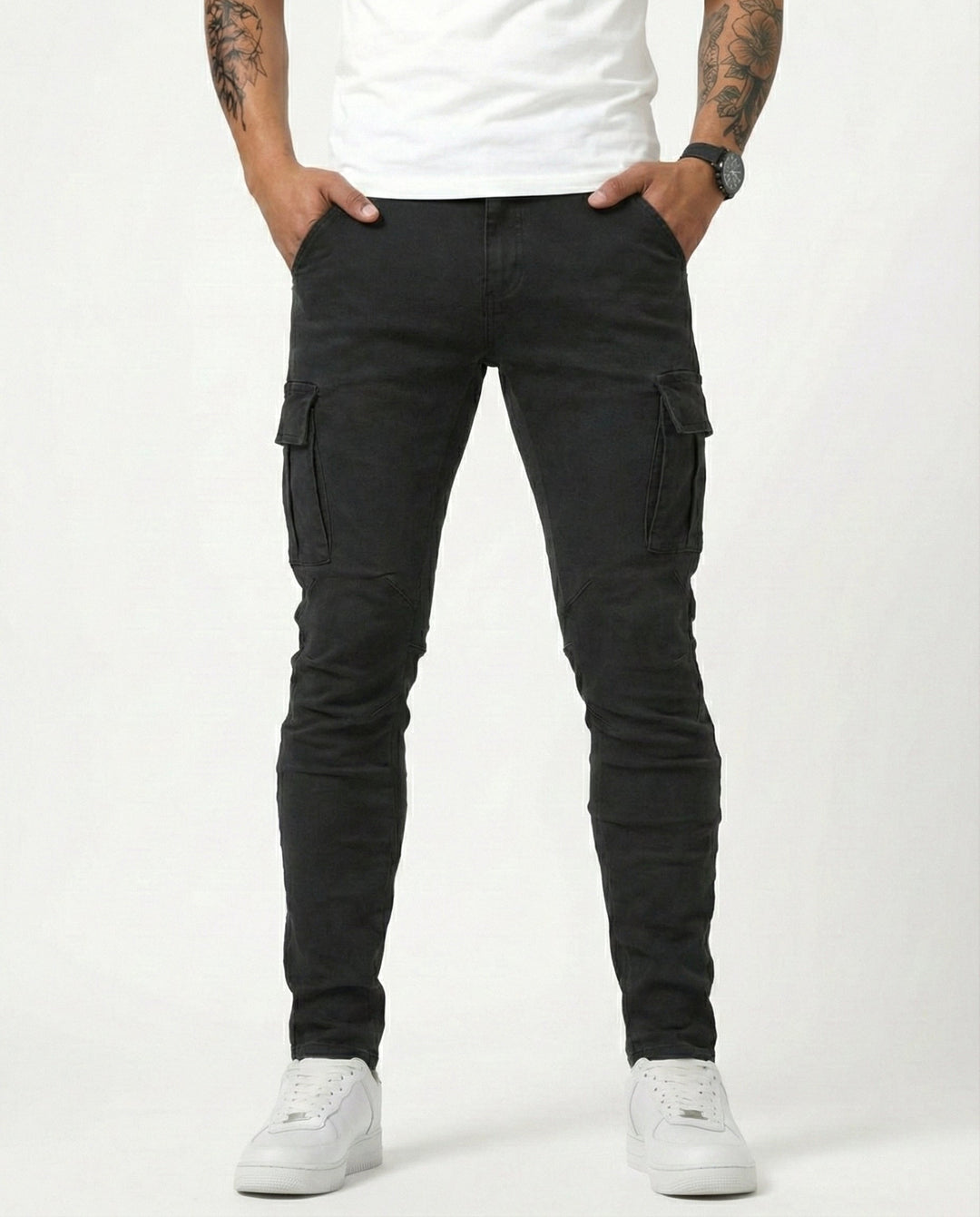 Herren Cargo-Hose mit Stretch für den Alltag (13)