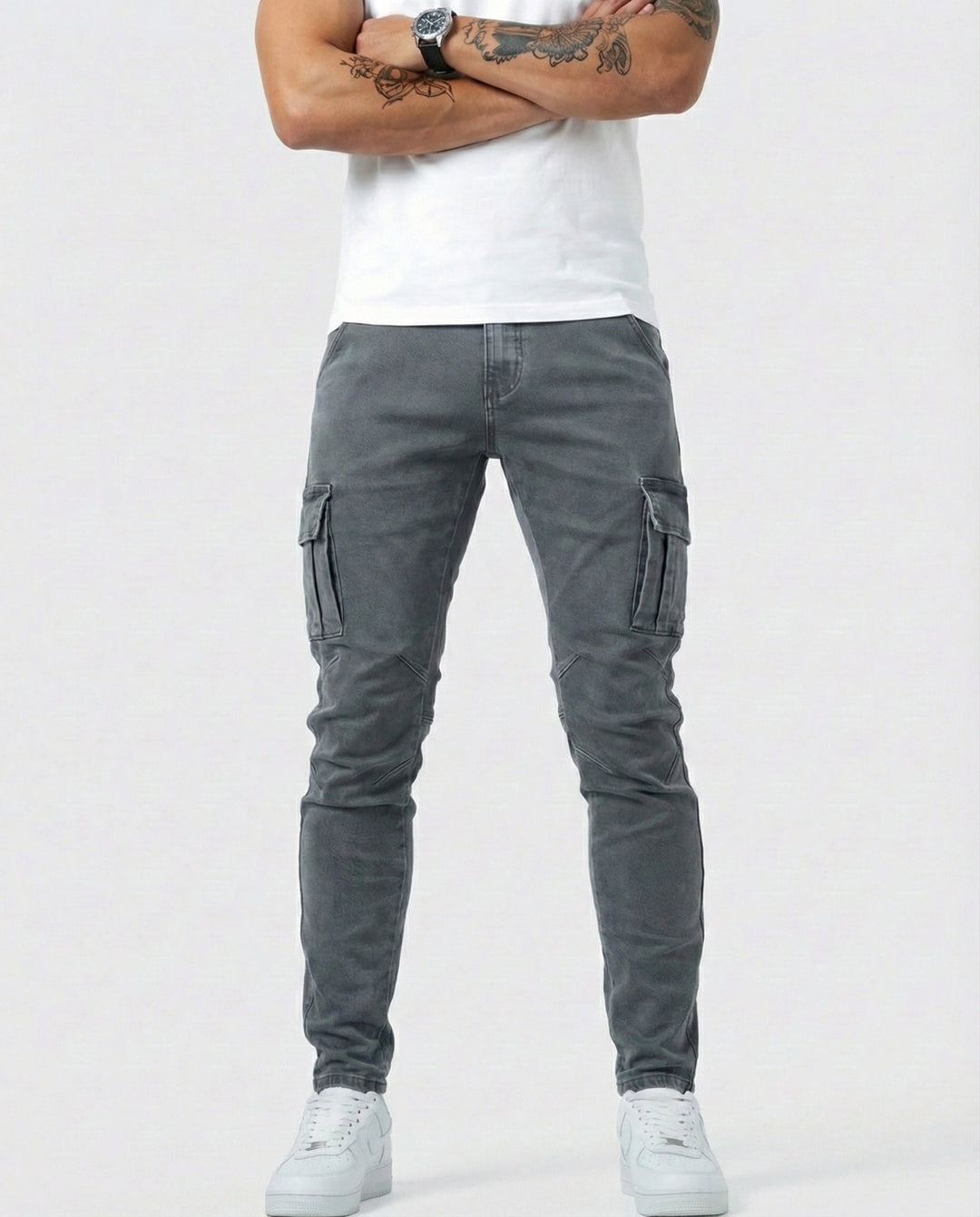 Herren Cargo-Hose mit Stretch für den Alltag (8)