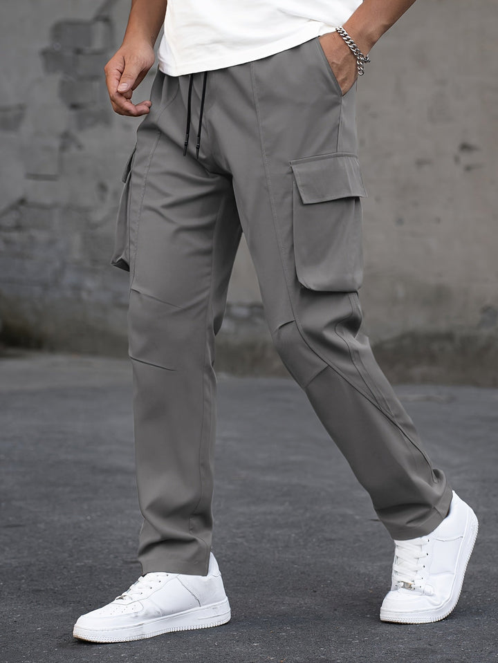 Herren Cargo-Hose Modern für Alltag in Dunkelgrau