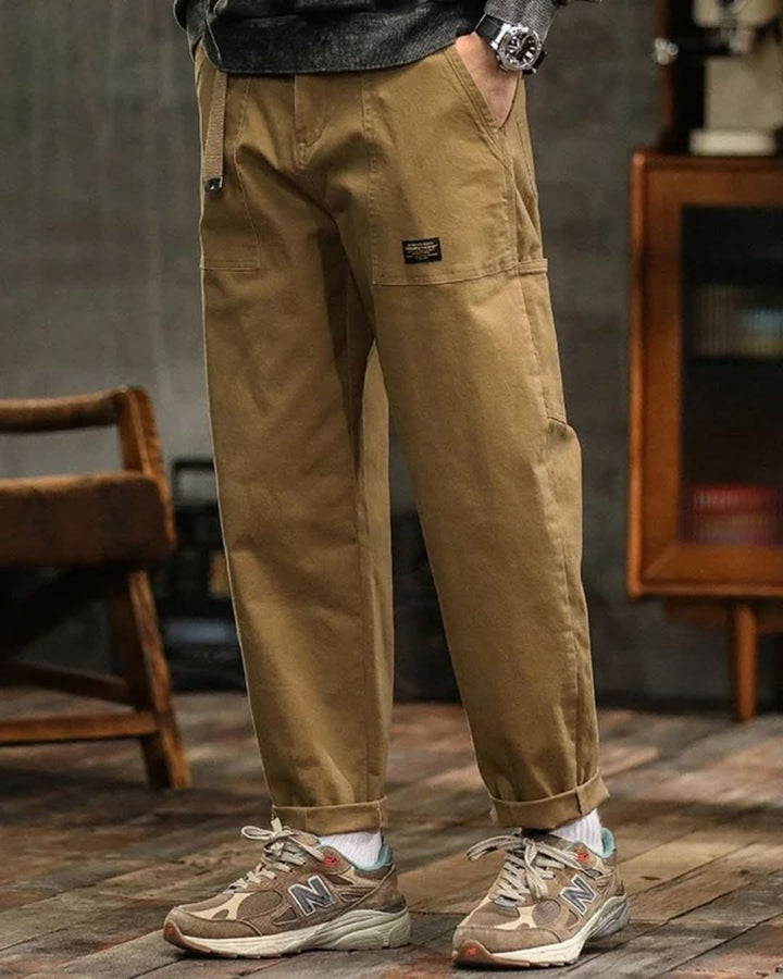 Herren Cargohose Comfort-Fit mit praktischen Taschen in Khaki