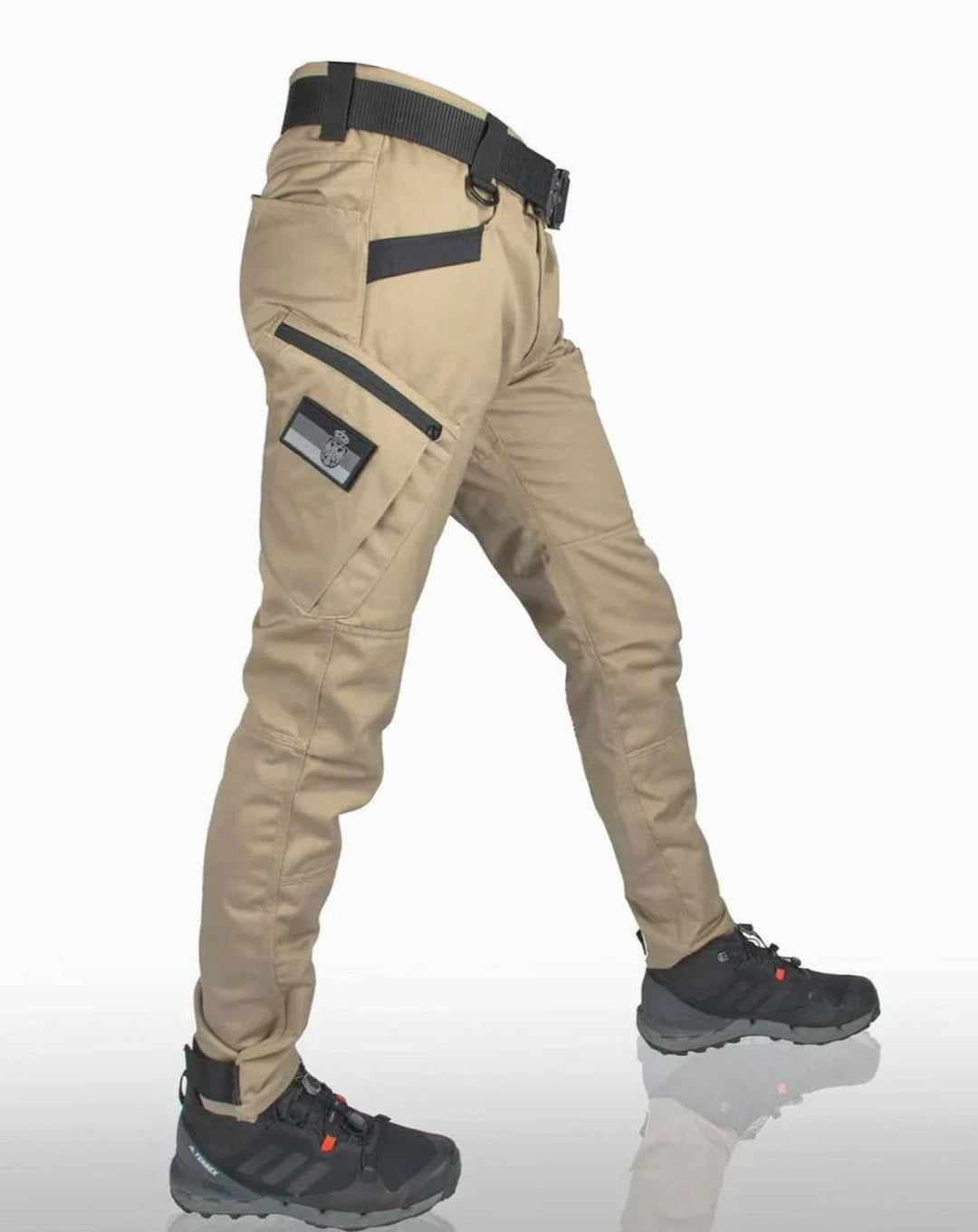 Herren Cordhose Wasserdicht Praktische Cargo in Beige