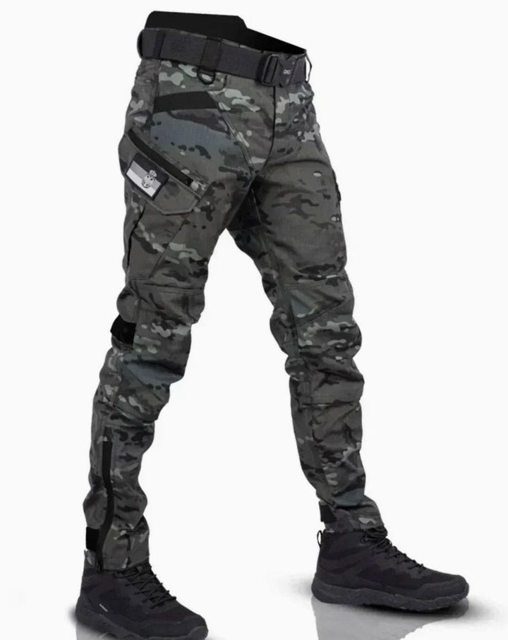 Herren Cordhose Wasserdicht Praktische Cargo in Grau