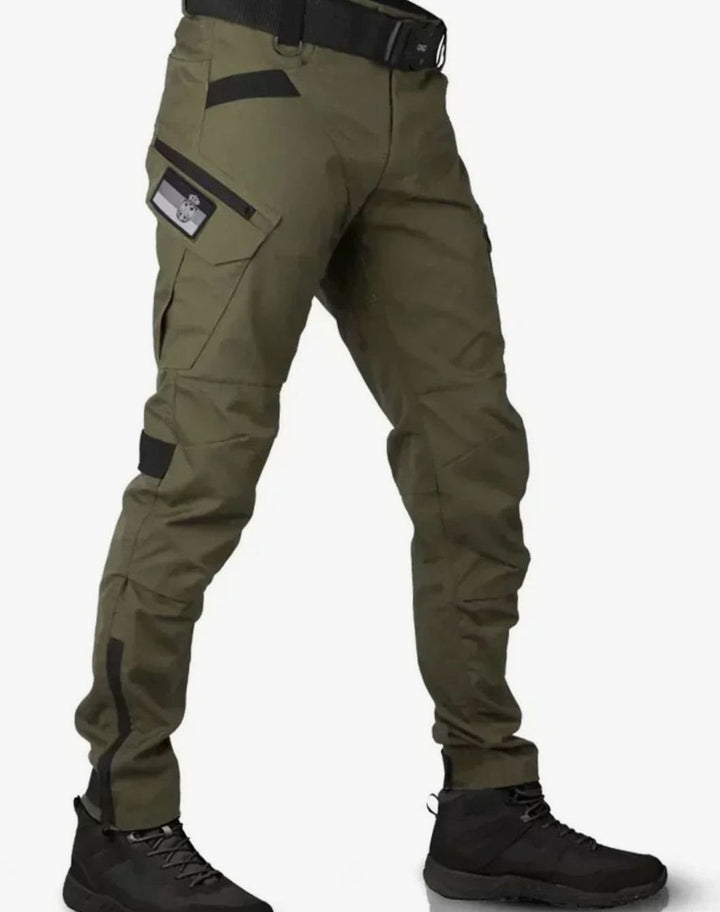 Herren Cordhose Wasserdicht Praktische Cargo in Grün