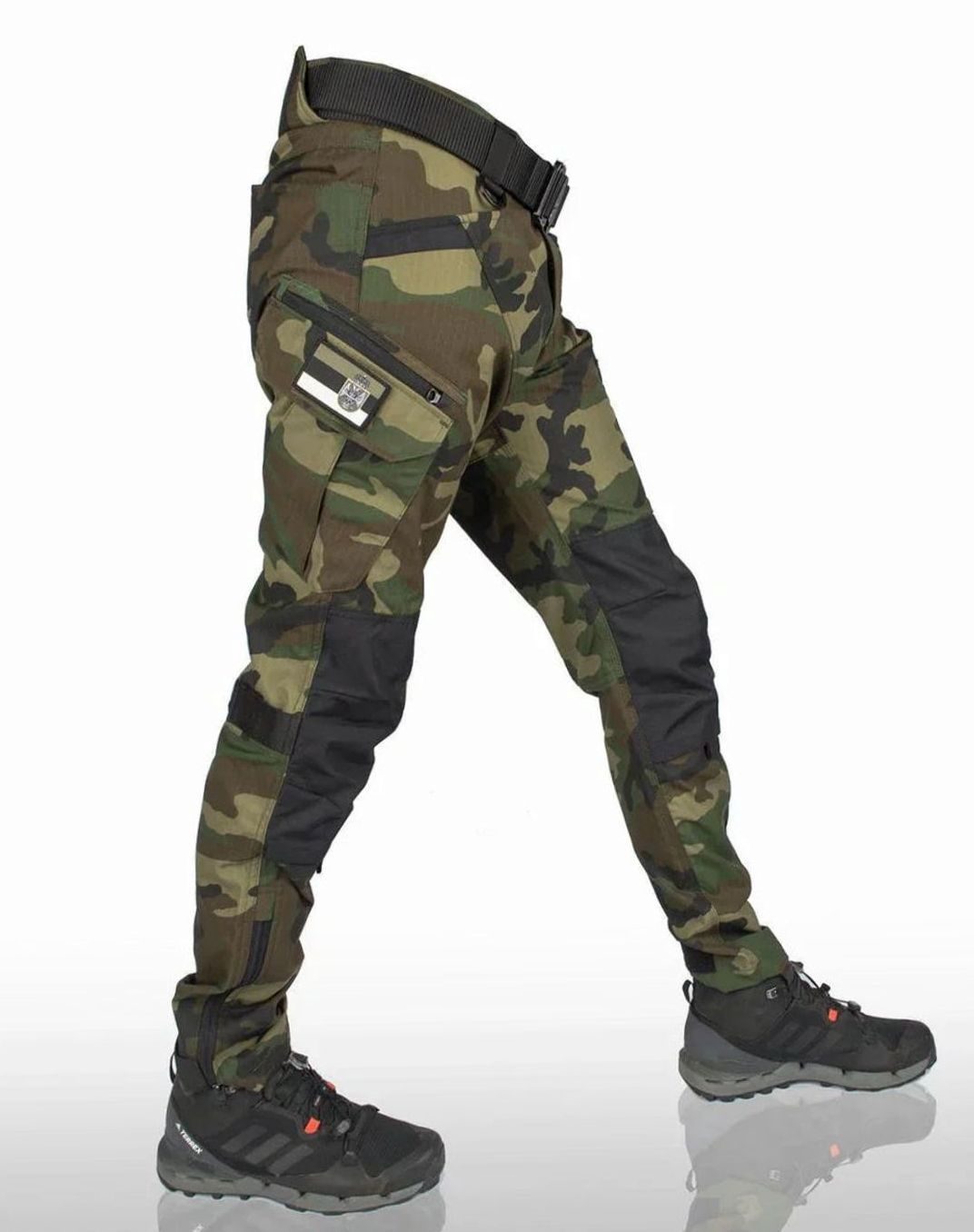 Herren Cordhose Wasserdicht Praktische Cargo in Licht Camouflage