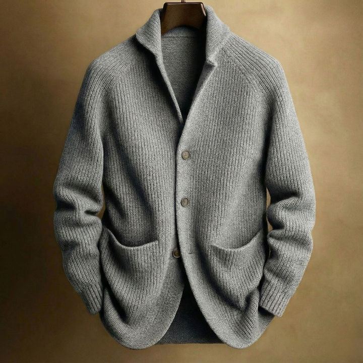 Herren Cordjacke aus Wollmischung zum Layern in Grau