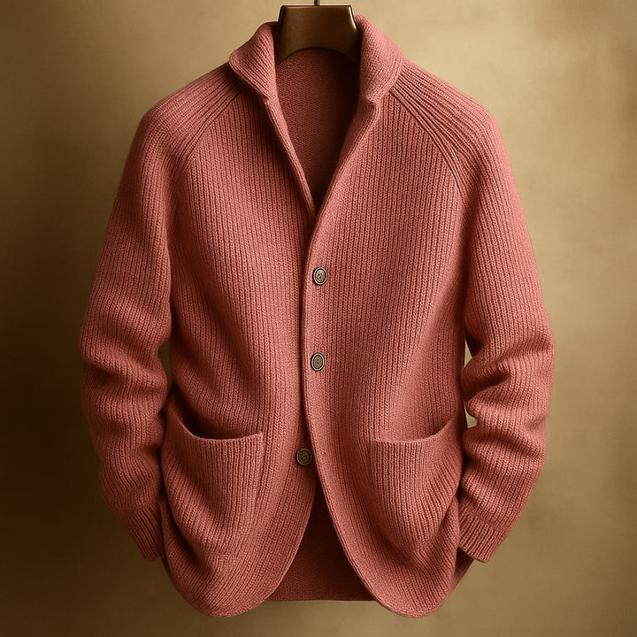 Herren Cordjacke aus Wollmischung zum Layern in Rosa
