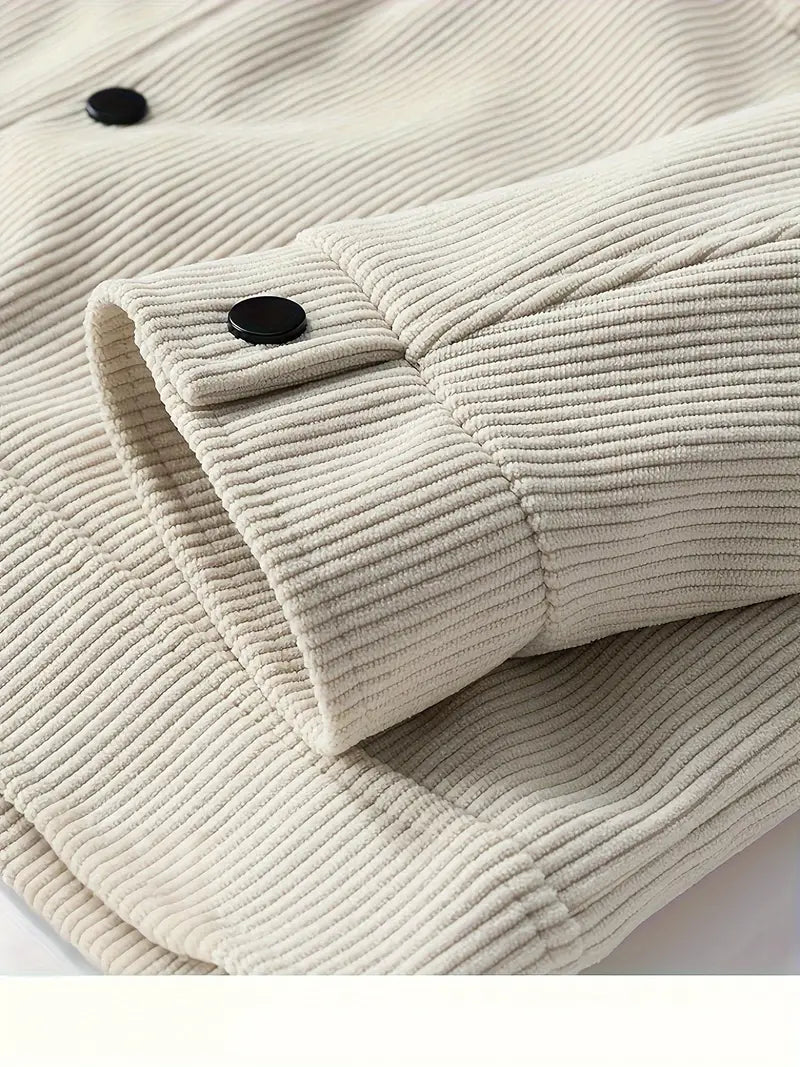 Herren Cordjacke mit strukturiertem Schnitt (10)