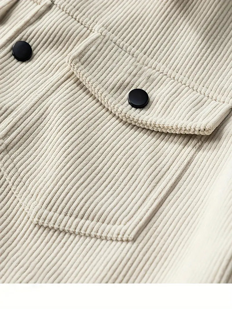 Herren Cordjacke mit strukturiertem Schnitt (11)
