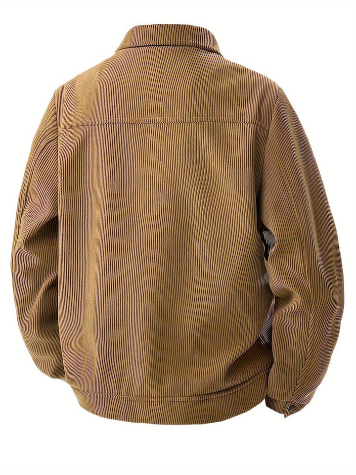 Herren Cordjacke mit strukturiertem Schnitt (5)