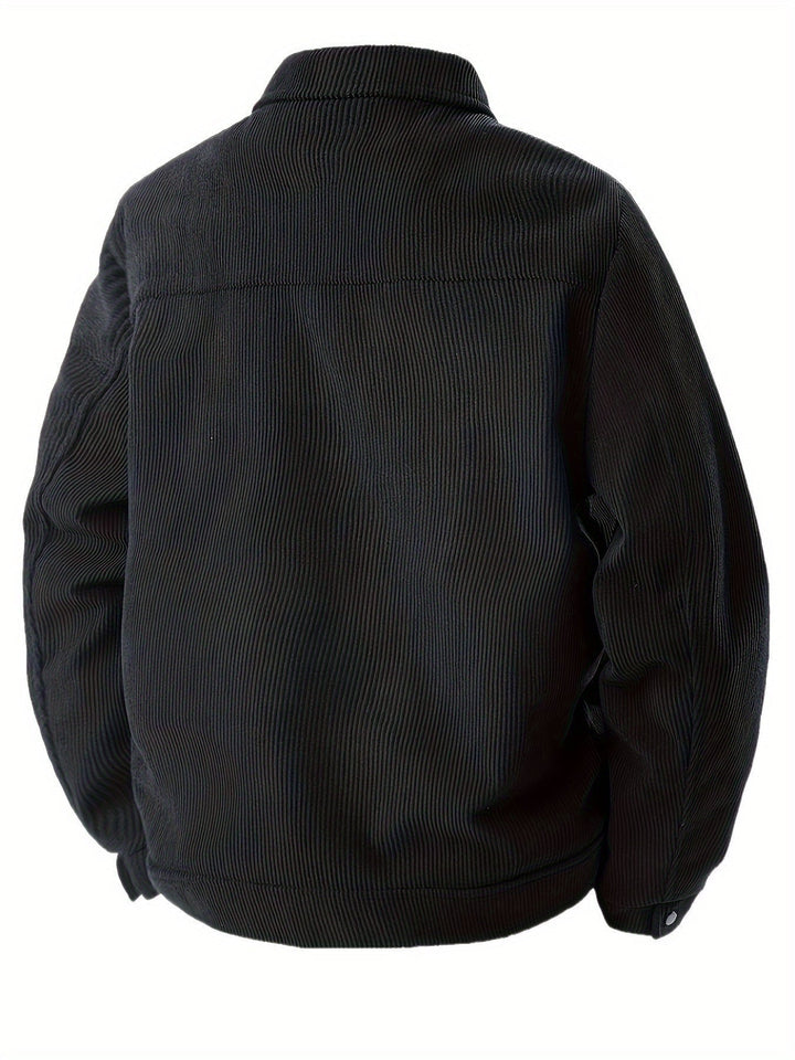 Herren Cordjacke mit strukturiertem Schnitt (6)