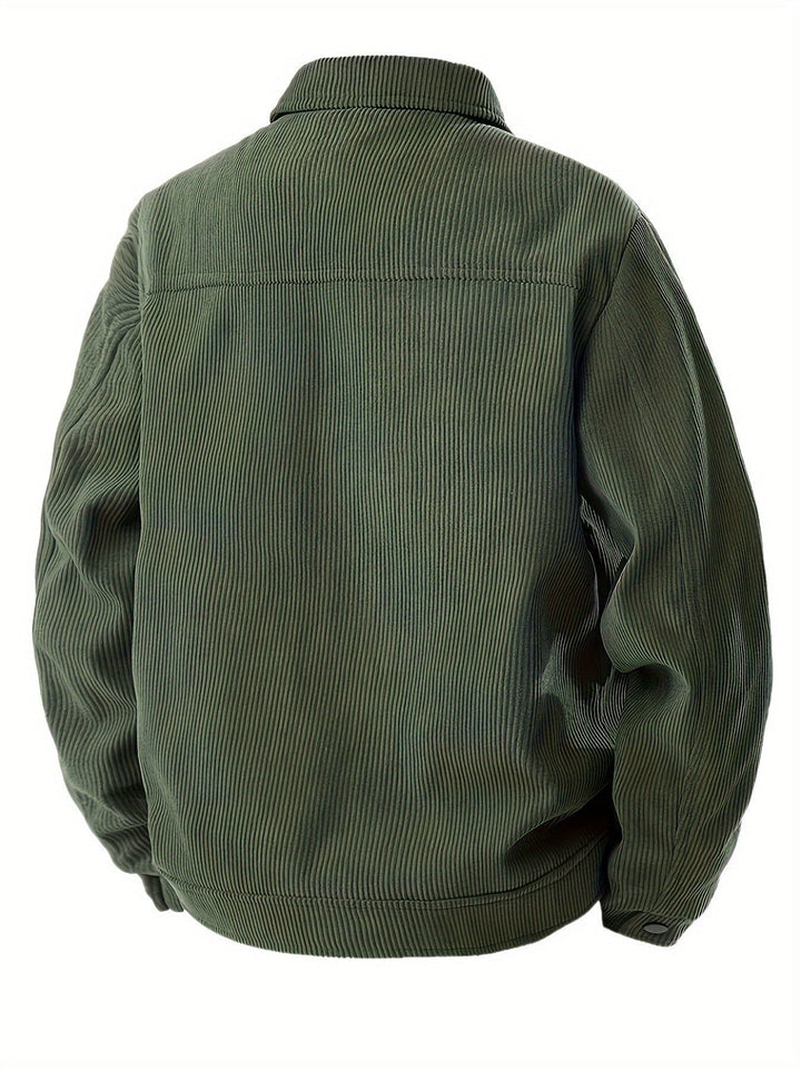 Herren Cordjacke mit strukturiertem Schnitt (7)