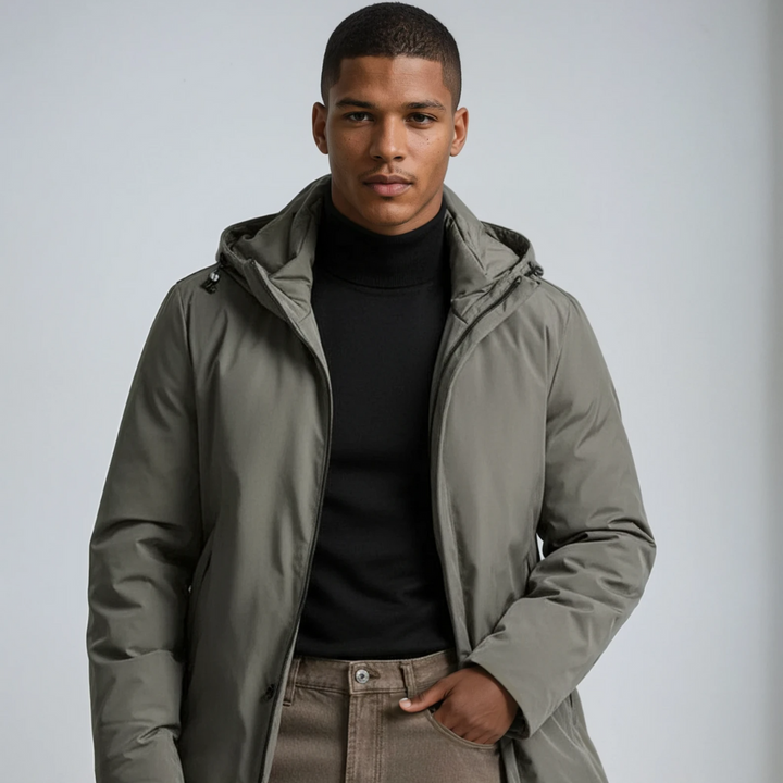 Herren Daunenjacke wasserdicht und warm (2)