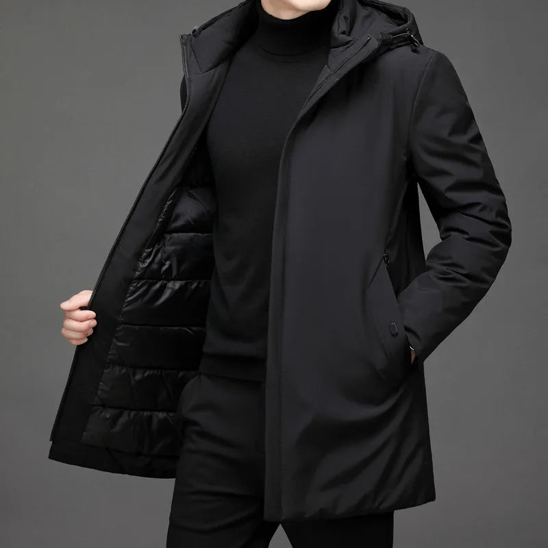 Herren Daunenjacke wasserdicht und warm (5)