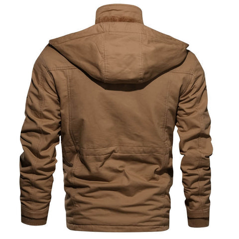 Herren Eleganter Herbstmantel mit Leder (6)