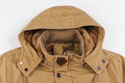 Herren Eleganter Herbstmantel mit Leder (7)