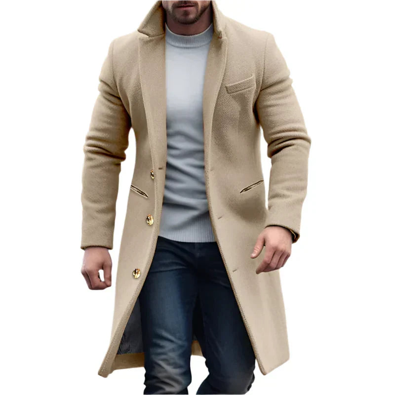 Herren Eleganter Mantel für Geschäft in Beige