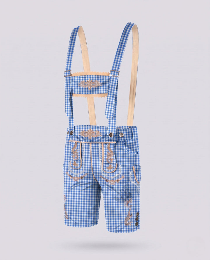 Herren Festliche Lederhose zum Oktoberfest in Blau