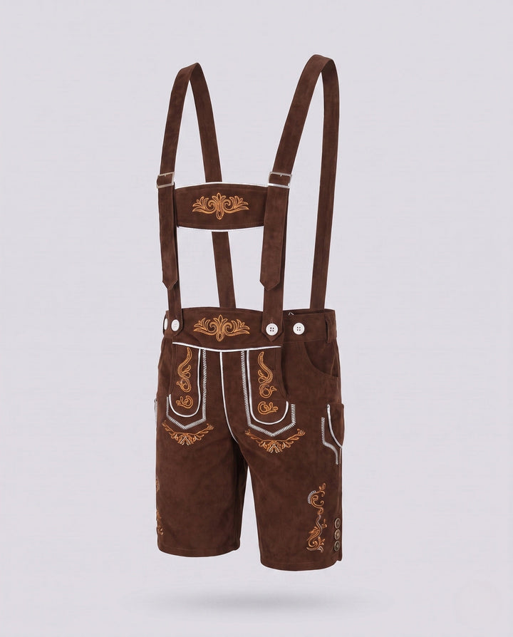 Herren Festliche Lederhose zum Oktoberfest in Braun