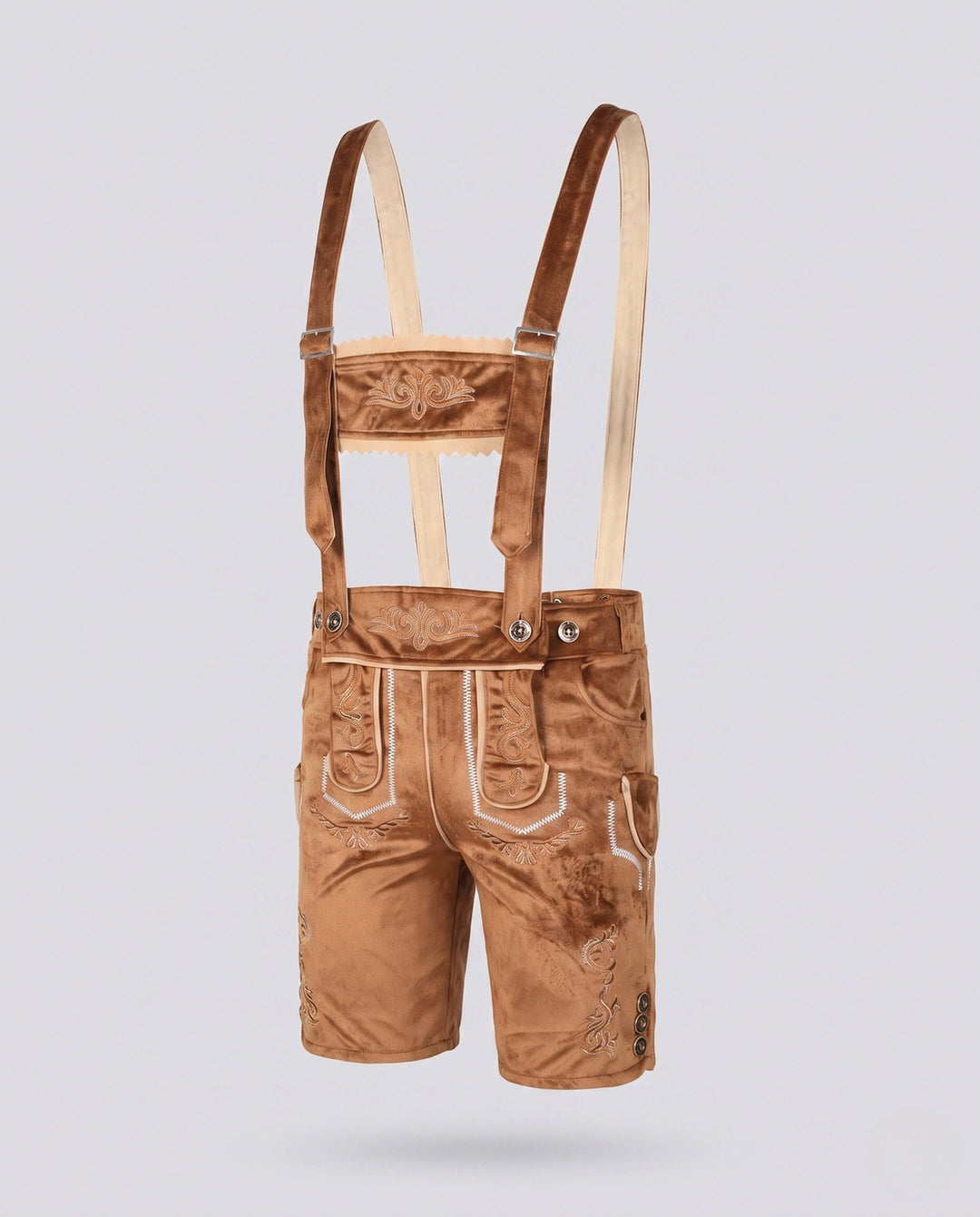 Herren Festliche Lederhose zum Oktoberfest in Khaki