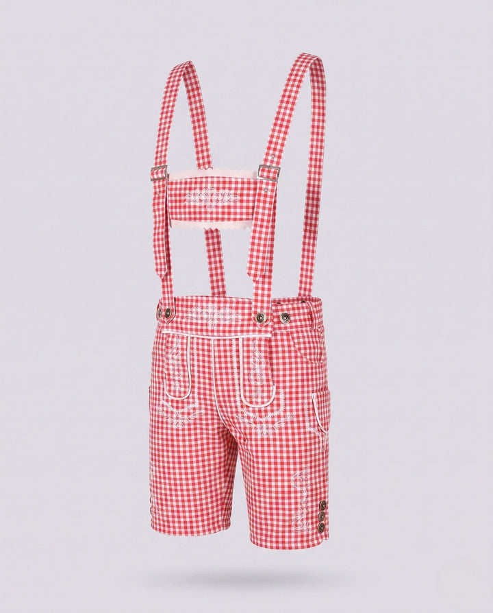 Herren Festliche Lederhose zum Oktoberfest in Rosa
