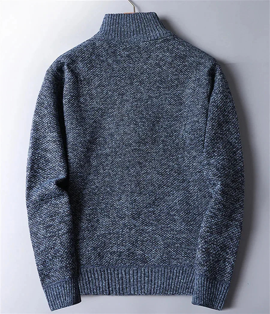 Herren Fleece Pullover Tailliert im Alltag (2)
