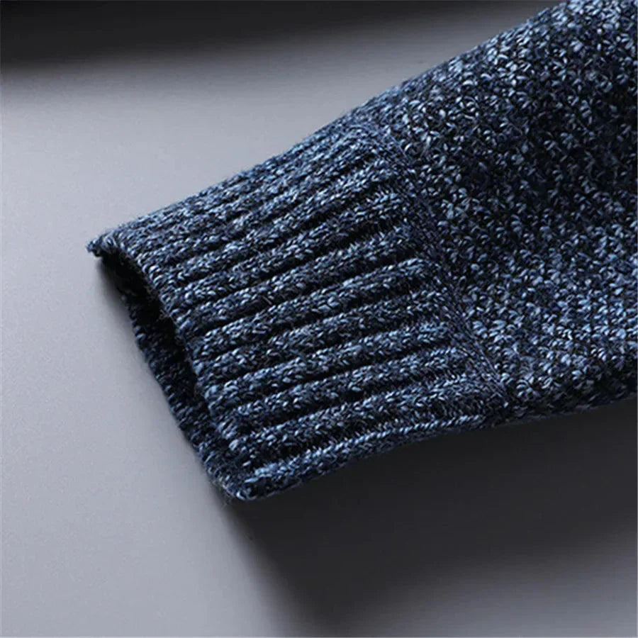 Herren Fleece Pullover Tailliert im Alltag (3)
