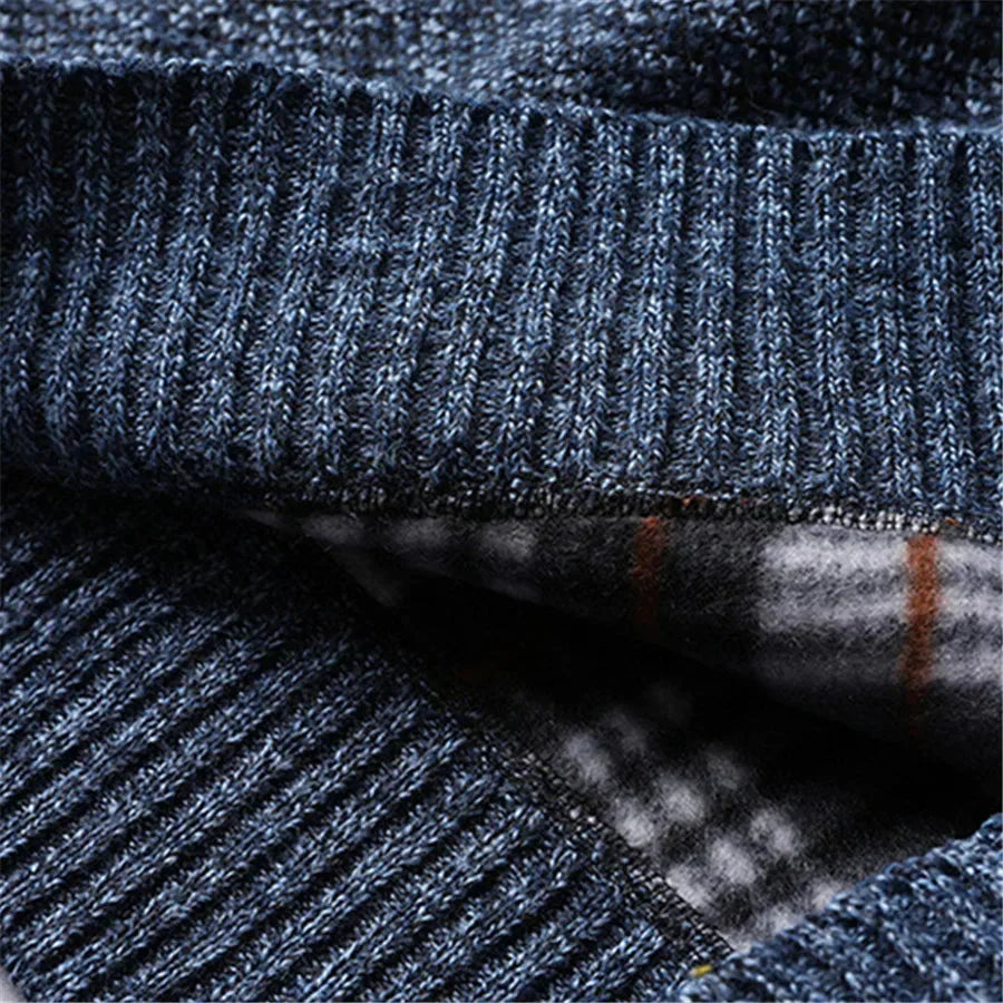Herren Fleece Pullover Tailliert im Alltag (5)