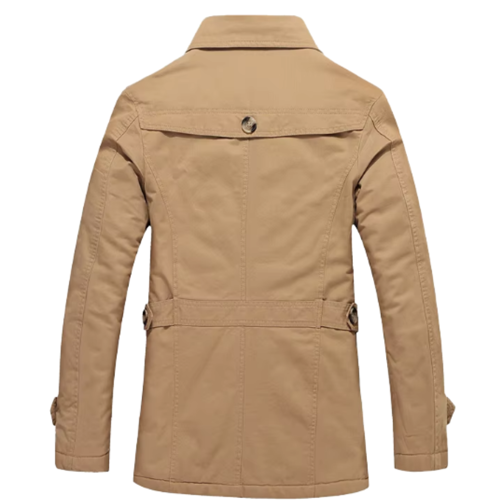 Herren Gepolsterte Trench Jacke für Herbst (6)