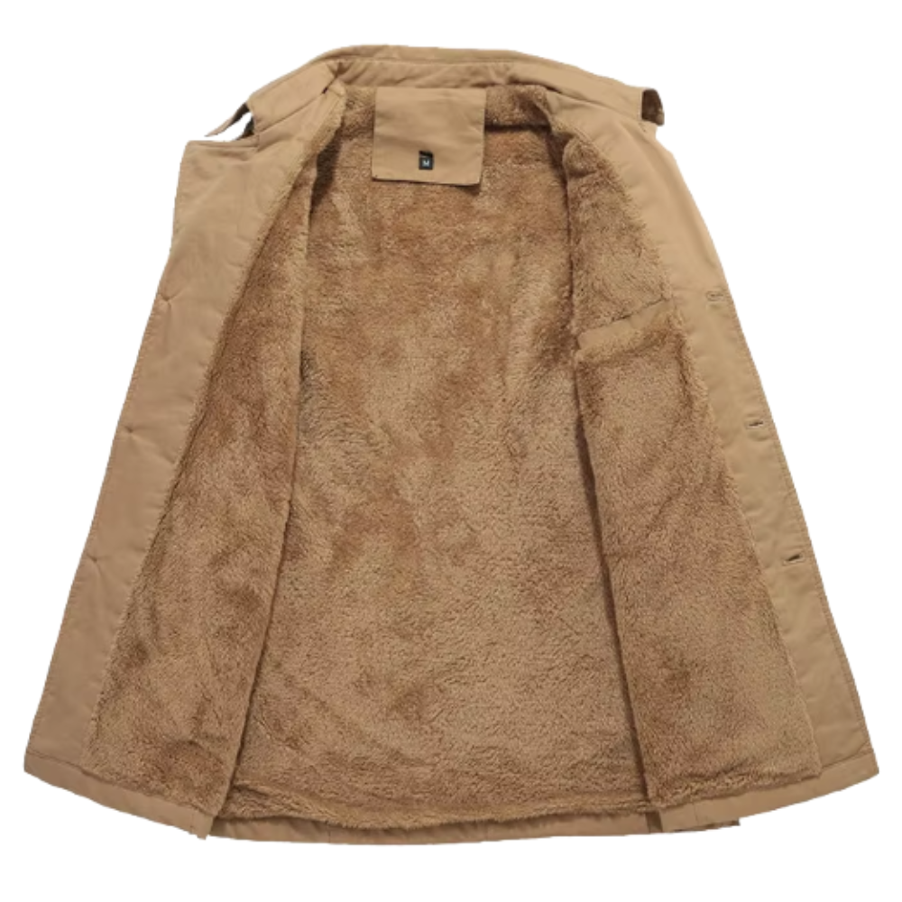 Herren Gepolsterte Trench Jacke für Herbst (7)