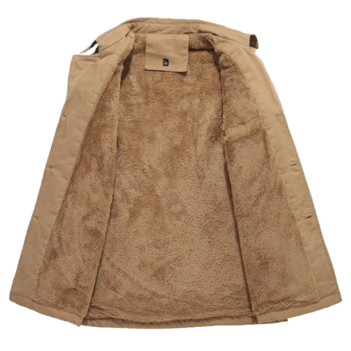 Herren Gepolsterte Trench Jacke für Herbst (7)