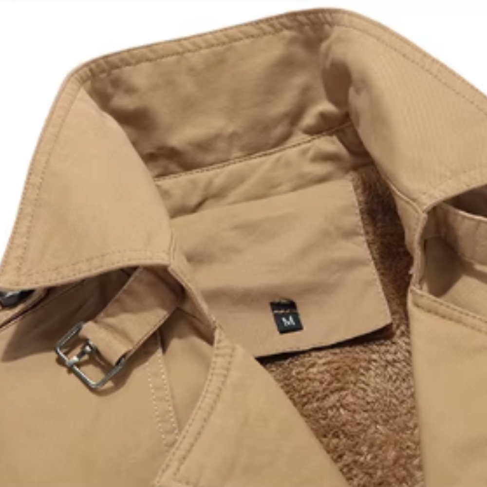 Herren Gepolsterte Trench Jacke für Herbst (8)