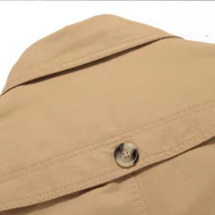 Herren Gepolsterte Trench Jacke für Herbst (9)