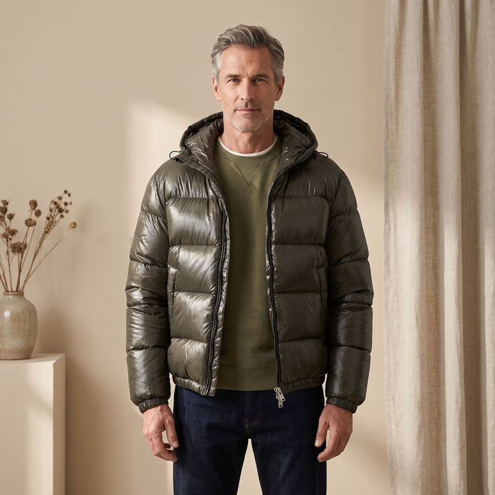 Herren Gesteppte Daunenjacke für Winter und Outdoor