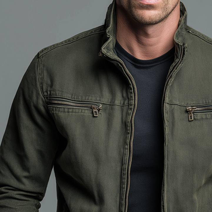 Herren Jacke aus Baumwolle für Herbst (6)