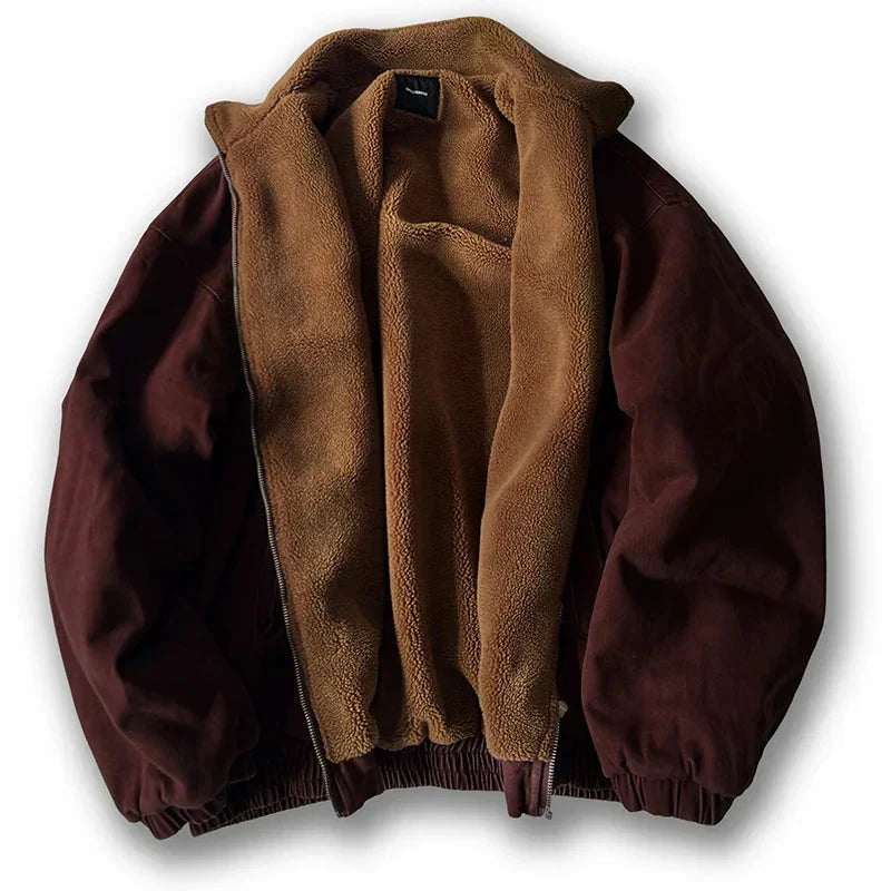 Herren Jacke im Casual-Stil für den Herbst in Rot 1