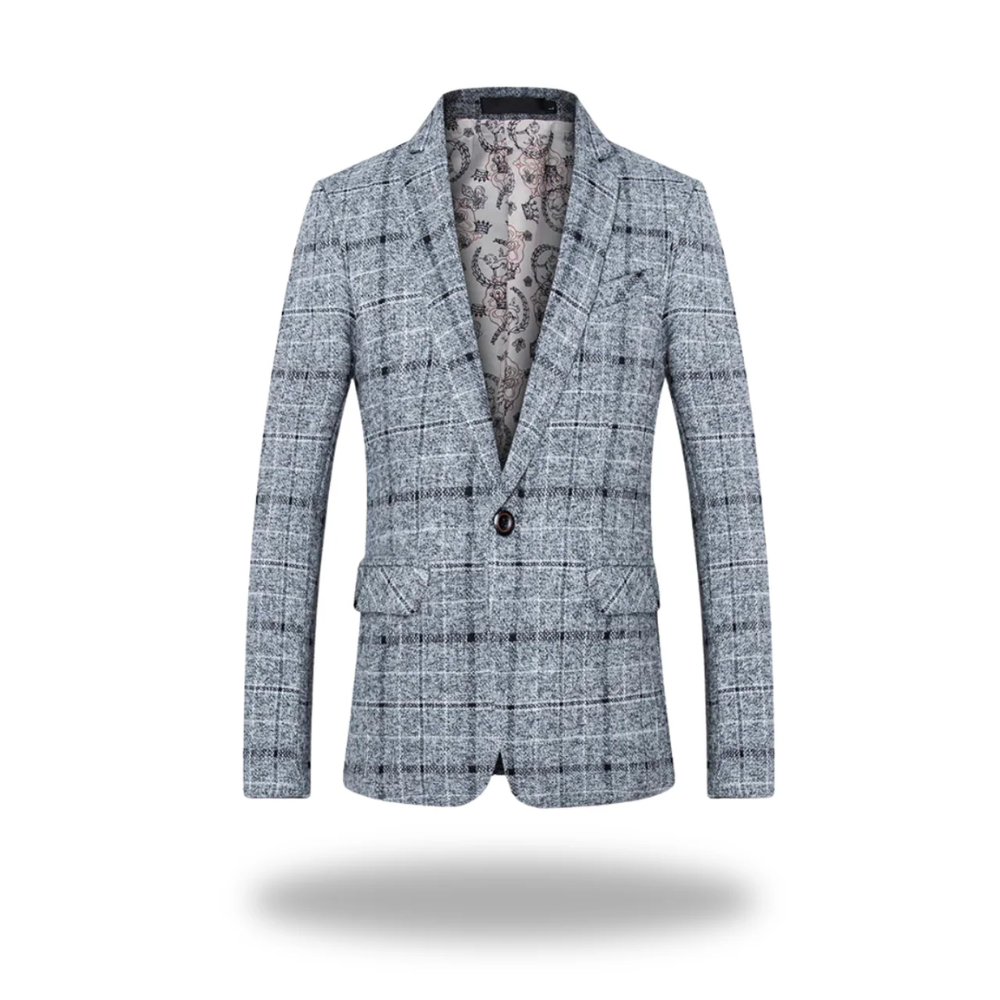 Herren Jacke Klassisch Tailored im Business-Stil in Grau