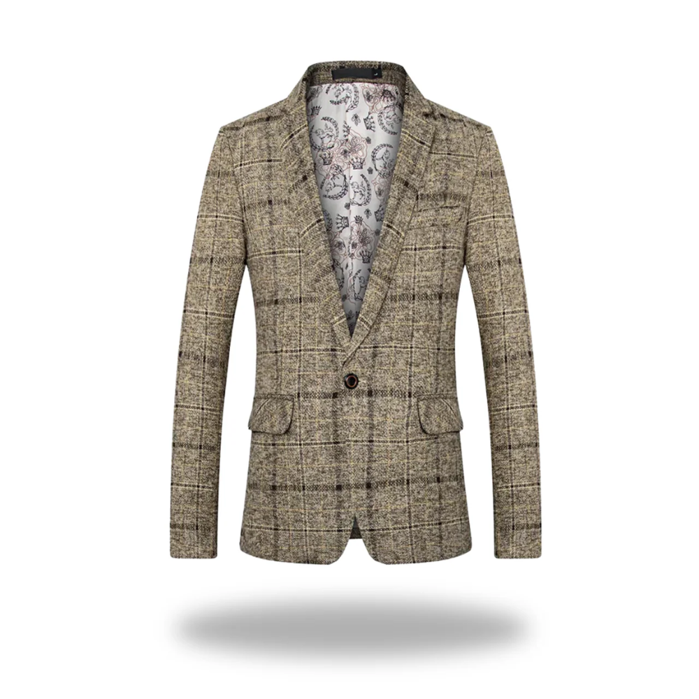 Herren Jacke Klassisch Tailored im Business-Stil in Khaki