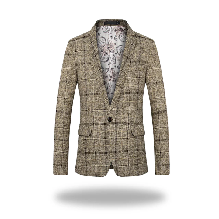 Herren Jacke Klassisch Tailored im Business-Stil in Khaki
