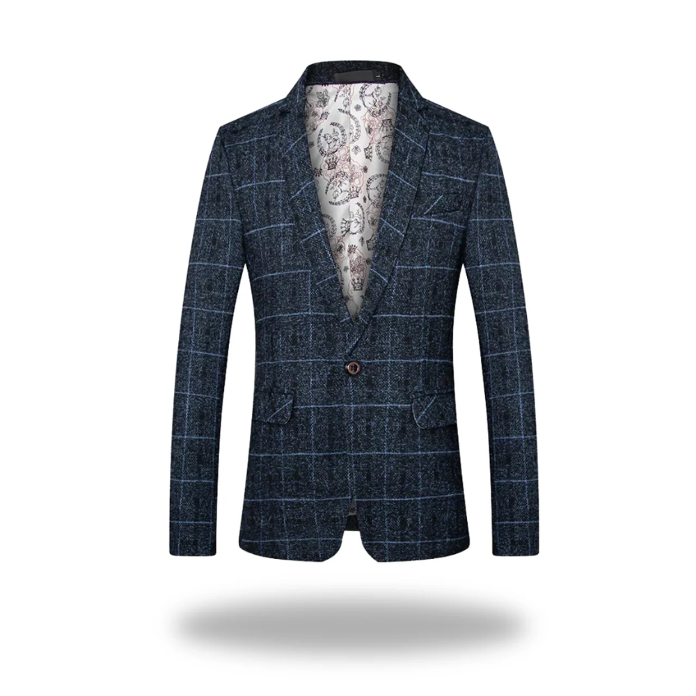 Herren Jacke Klassisch Tailored im Business-Stil in Marineblau