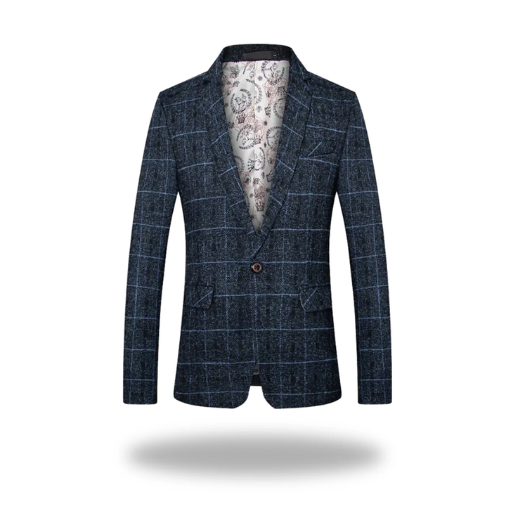 Herren Jacke Klassisch Tailored im Business-Stil in Marineblau