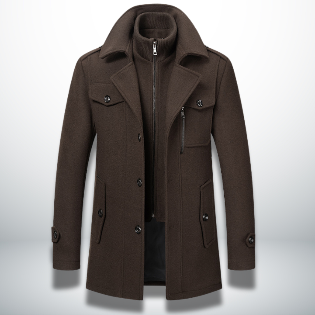 Herren Jacke mit klassischer Silhouette für Herbst in Braun 2