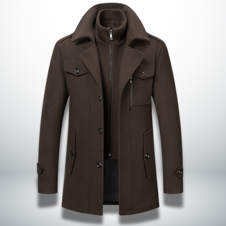 Herren Jacke mit klassischer Silhouette für Herbst in Braun 2